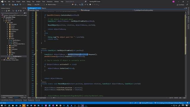 54 - Creating A Pool Manager To Re-Use Objects - Unity 2D Game Developer Course Farming Rpg смотреть онлайн