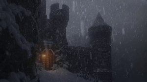 Вой бури, шум метели 🌙 Глубокий расслабляющий сон под мрачные звуки замка в зимнем сумраке