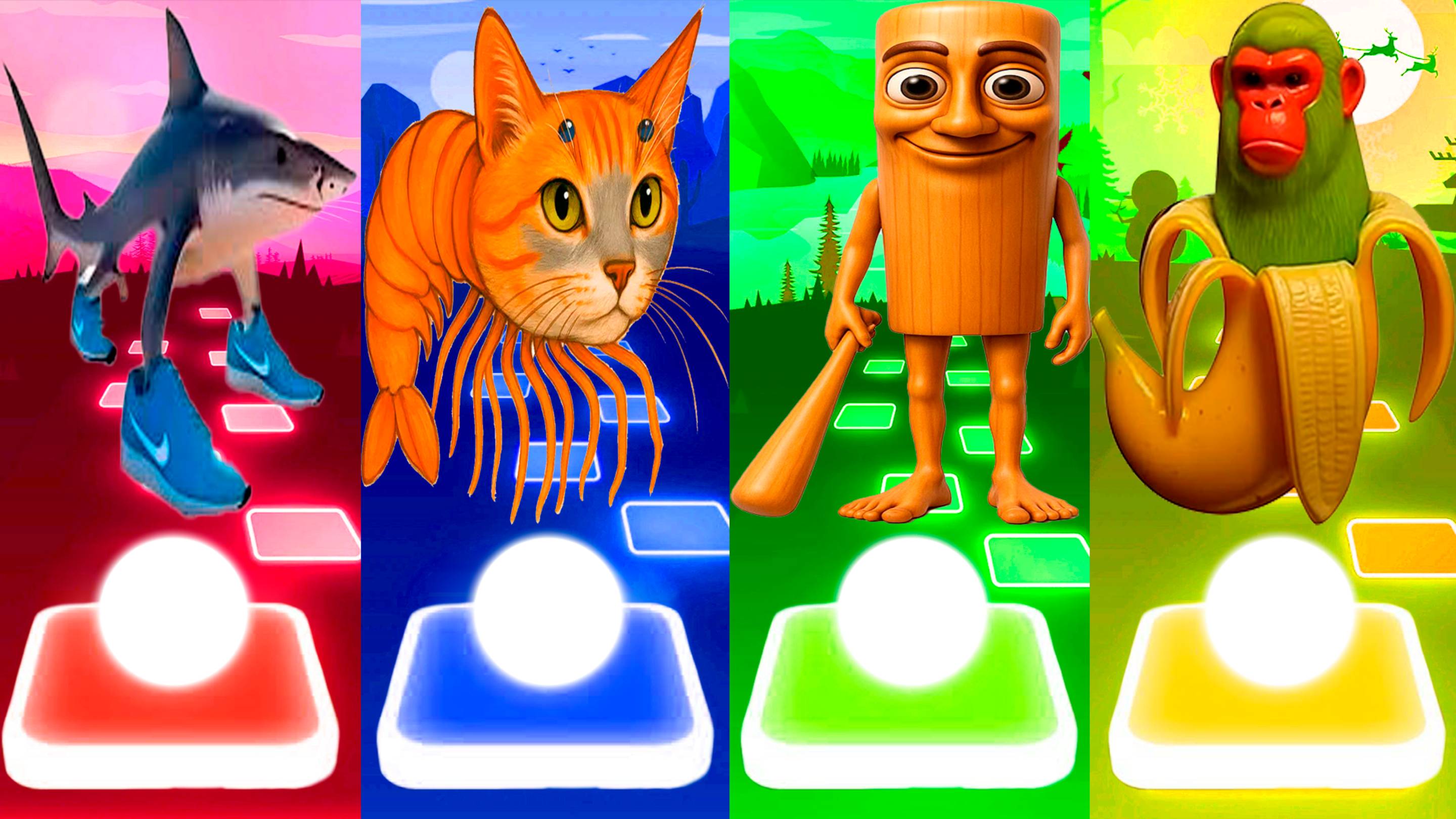 ТРАЛАЛЕРО ТРАЛАЛА 🆚 ТРИПИ ТРОПИ 🆚 ТУН ТУН ТУН САХУР 🆚 ШИМПАНЗИНИ БАНАНИНИ | Tiles Hop №22 смотреть онлайн