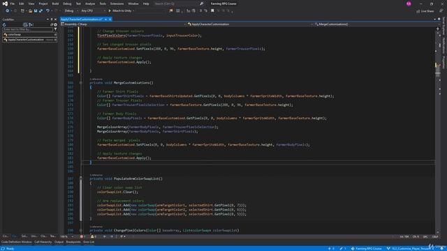 79 - Customise Player Trousers - Unity 2D Game Developer Course Farming RPG смотреть онлайн