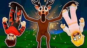 99 ночей в лесу преследует монстр олень в 99 Nights in the Forest в Роблокс !