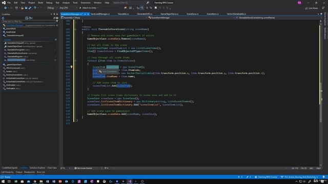 42 - Scene Storing And Restoring - Unity 2D Game Developer Course Farming Rpg смотреть онлайн