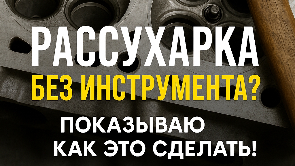 Рассухаривание клапанов БЕЗ инструмента — реально?