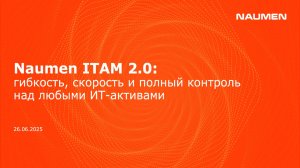Naumen ITAM 2.0: гибкость, скорость и полный контроль над любыми ИТ-активами