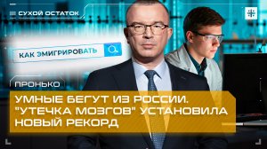Пронько: Умные бегут из России. "Утечка мозгов" установила новый рекорд