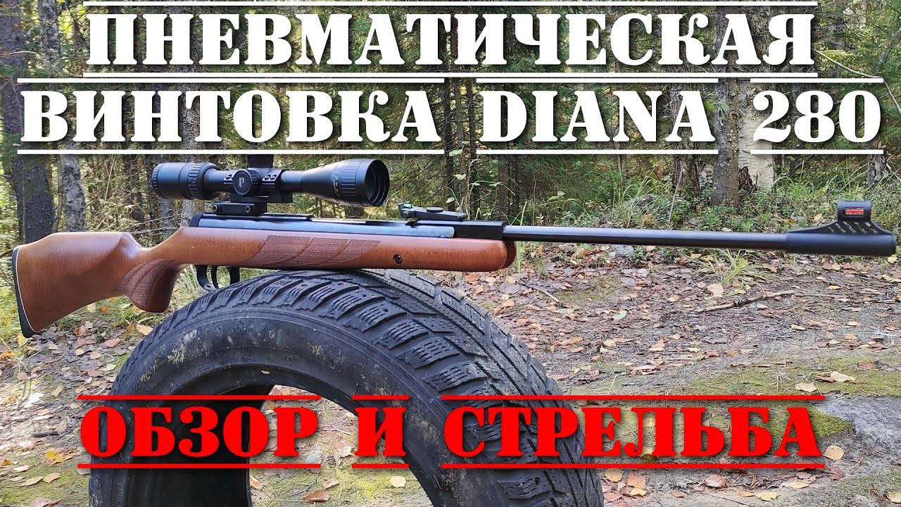 Диана 280 ТОЧНАЯ пневматическая винтовка ОБЗОР и СТРЕЛЬБА Diana 280