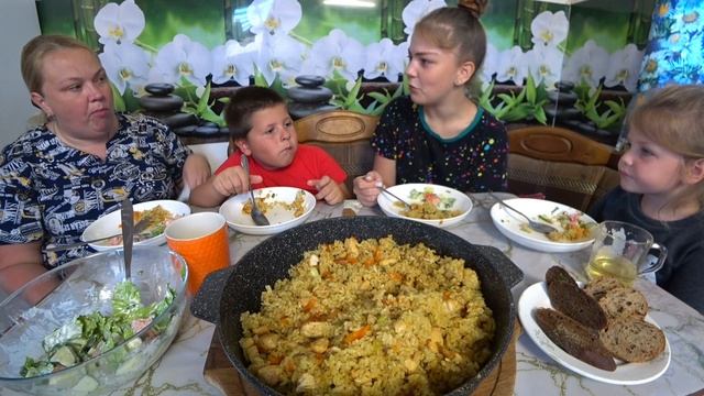 мукбанг плов с курицей смотреть онлайн