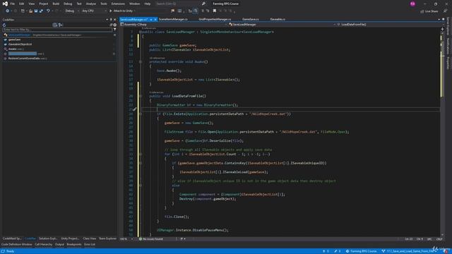 74 - Save and Load Game From File - Unity 2D Game Developer Course Farming RPG смотреть онлайн