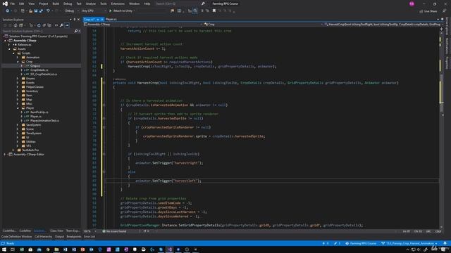 61 - Parsnip Crop Harvest Animation - Unity 2D Game Developer Course Farming RPG смотреть онлайн