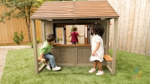 Уличный игровой домик для детей деревянный Поместье Кантри Виста