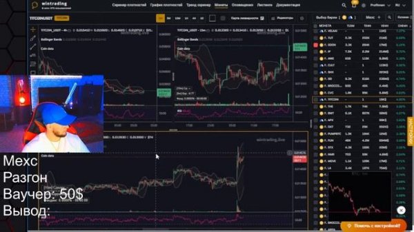 Трейдинг онлайн Crypto | Mexc | Разгон ваучера 50$