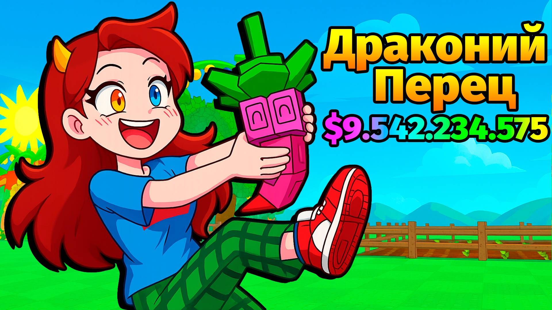 💛Выбила Драконий Перец в ВЫРАСТИ САД Grow a Garden в роблокс смотреть онлайн