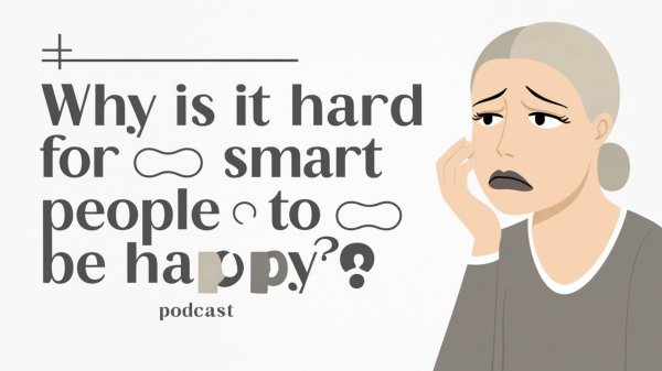 Why is it hard for smart people to be happy? English Podcast For Learning English!