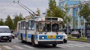 Троллейбус ЗиУ-682Г-012-4018. Покатушки по Барнаулу.