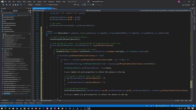 51 - Watering Dug Ground - Unity 2D Game Developer Course Farming Rpg смотреть онлайн