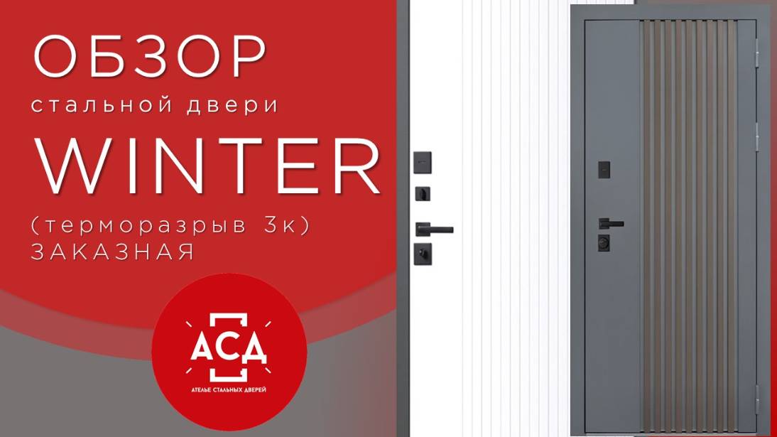 Стальная дверь Winter с терморазрывом. Заказная модель. смотреть онлайн