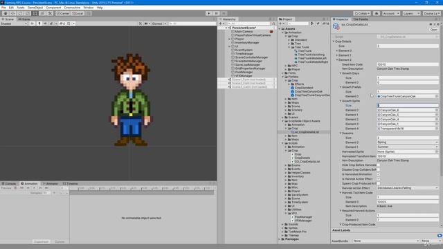 65 - Create Oak Tree Stump - Unity 2D Game Developer Course Farming RPG смотреть онлайн