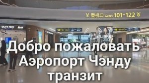 Чэнду Аэропорт Китай Обзор Транзитная пересадка без выхода в город