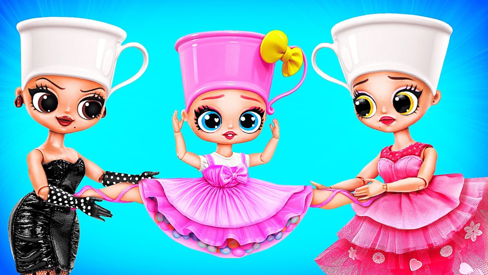 Балерина Капучино и Эспрессона Сеньора! Хорошая мама против плохой! Поделки для кукол ЛОЛ смотреть онлайн