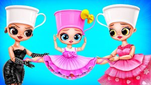 Балерина Капучино и Эспрессона Сеньора! Хорошая мама против плохой! Поделки для кукол ЛОЛ