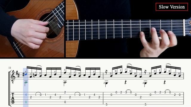 Prelude BWV 1007 (Cello Suite No.1) - Guitar Lesson + TAB смотреть онлайн