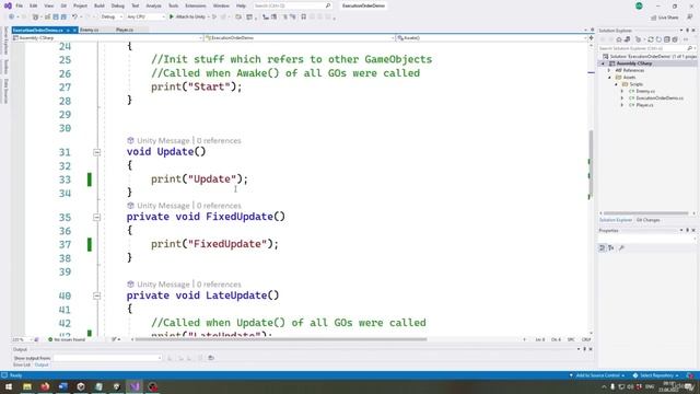 07. Script Execution Order, Awake vs Start смотреть онлайн
