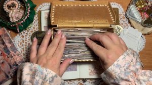 ASMR/ заполнение винтажного блокнота/ скрапбукинг/ звуки для сна
