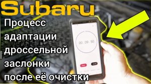 Процесс адаптации дроссельной заслонки Subaru