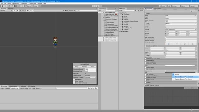 70 - Create Breaking Stone Particle Effect - Unity 2D Game Developer Course Farming RPG смотреть онлайн
