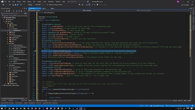 57 - Create Core Classes For Crops - Unity 2D Game Developer Course Farming RPG смотреть онлайн