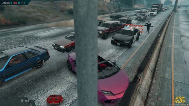 Неудачно остановили