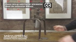 Реставрация немецкого пресса для производства макаронных изделий Sptzle