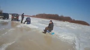 Весенняя рыбалка на ленка. Первый день.