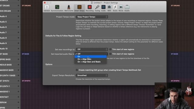 3. Logic Project Settings смотреть онлайн