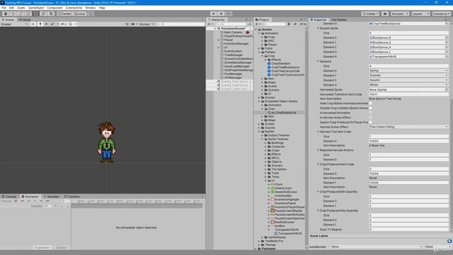 66 - Create A Spruce Tree - Unity 2D Game Developer Course Farming RPG смотреть онлайн
