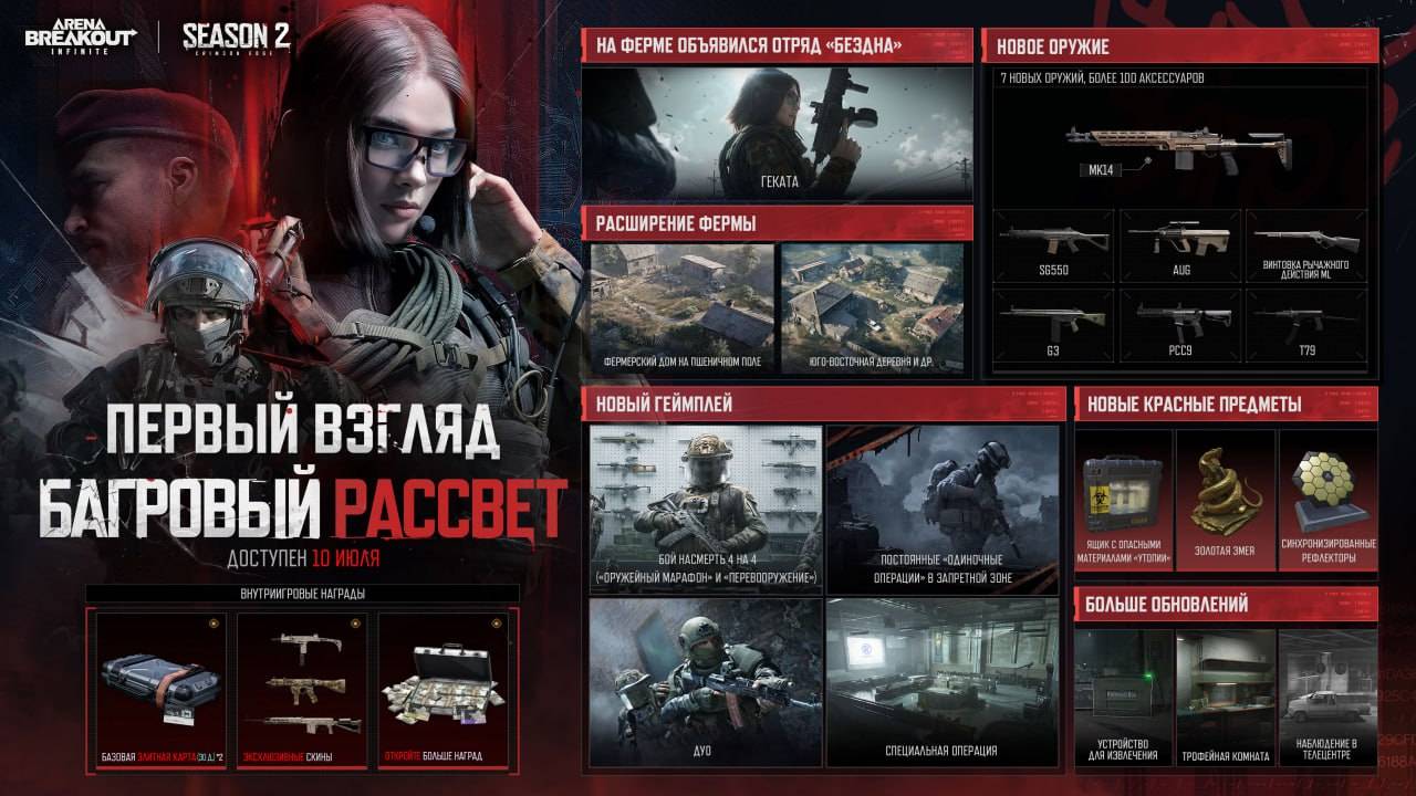 Arena Breakout Infinite Бета-тест 2 сезона! Телецентр красная зона  одиночный режим. 【С2 ЗБТ】