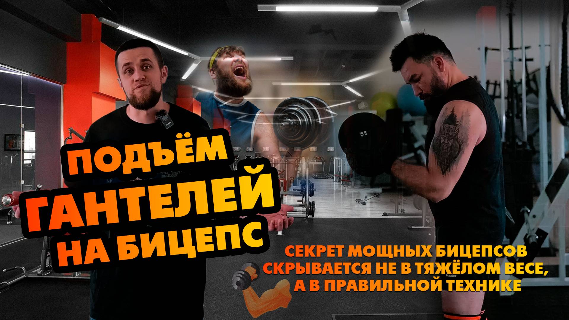 Подъём гантелей на бицепс смотреть онлайн