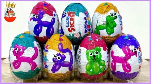 СЮРПРИЗЫ MEGA SECRET Воздушные Зверята! Игрушки 3D, Kinder Surprise unboxing