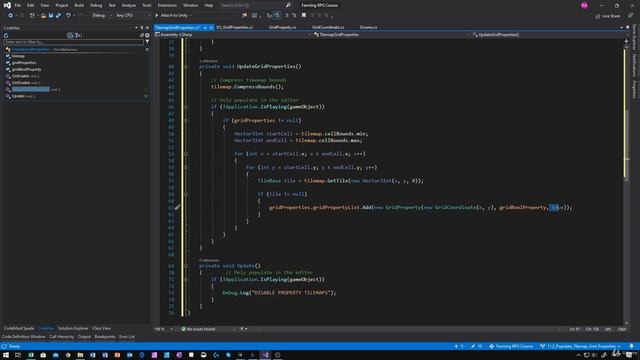 44 - Populate Tilemap Grid Properties - Unity 2D Game Developer Course Farming Rpg смотреть онлайн