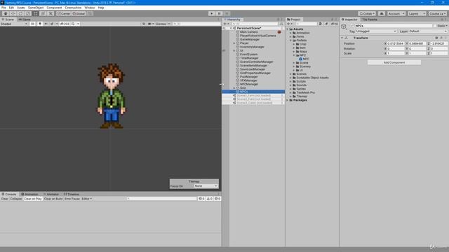88 - Add NPC Butch - Unity 2D Game Developer Course Farming RPG смотреть онлайн