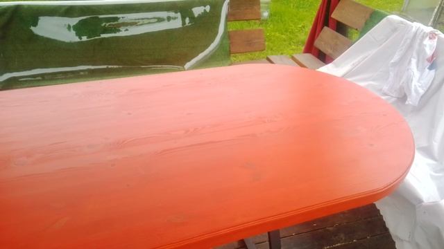 Стол из массива сосны для беседки (часть2)