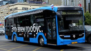 Поездка на самом новом электробусе КАМАЗ-52222 по маршруту №384 - (26.06.2025)