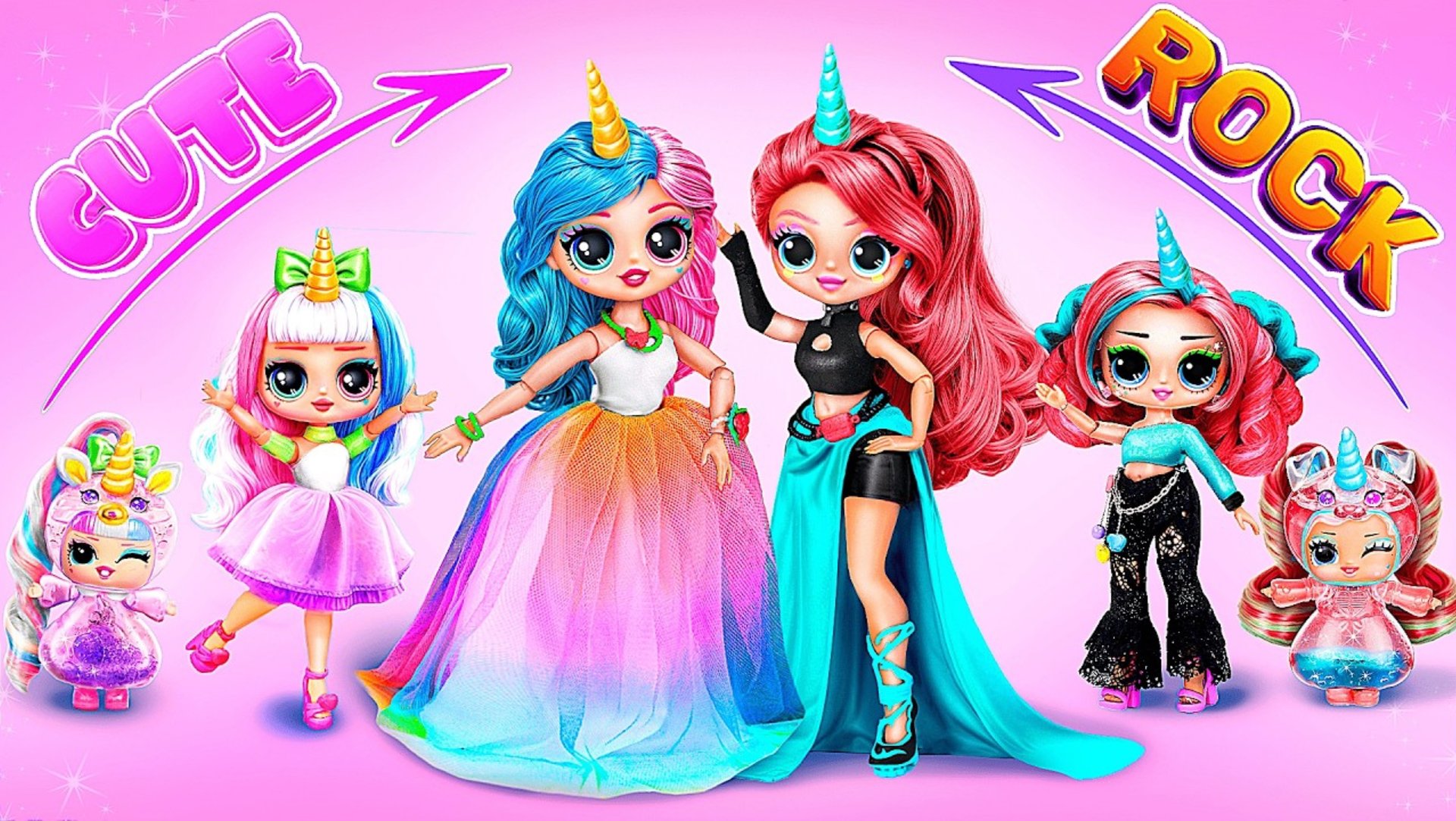 Милая и Плохая Сестры взрослеют вместе! Поделки для кукол ЛОЛ ОМГ смотреть онлайн