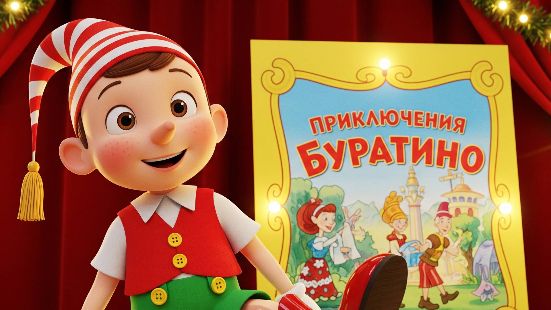 Приключения Буратино — Волшебная детская песенка из сказки! смотреть онлайн