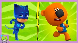 Ми-Ми-Мишки против Героев в Масках.Кеша и Супергерои в Гонках на Скорость.Кто Быстрее