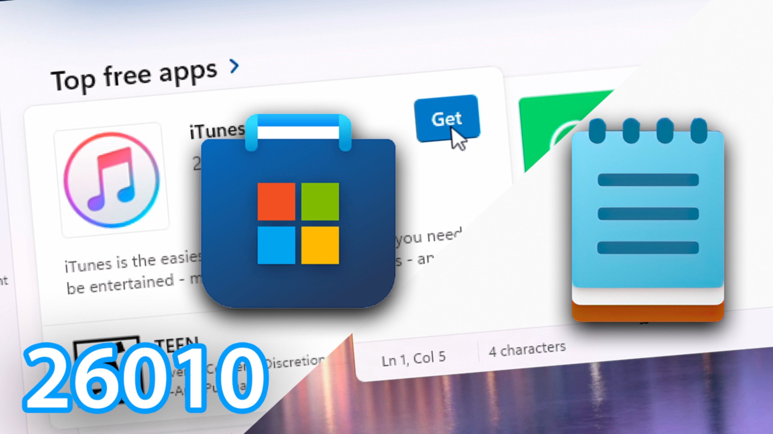 Windows 11 Insider Preview build 26010: Обновления Магазина, Блокнота и Виджетов смотреть онлайн