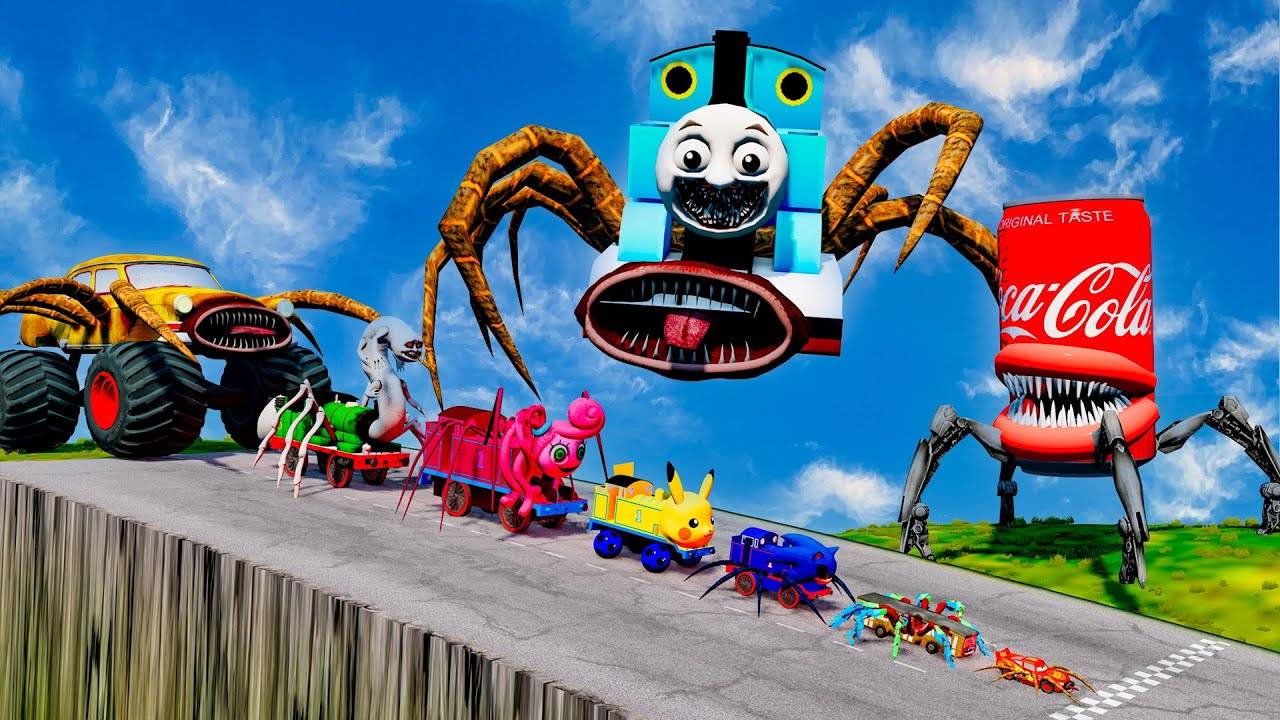 Машинки Против Скоростного Спуска С Пожирателем Кока-колы И Новым Пожирателем Томаса смотреть онлайн