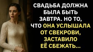 Жизненные истории. Свадьба должна была быть завтра. Но то, что она услышала... Слушать аудиорассказ