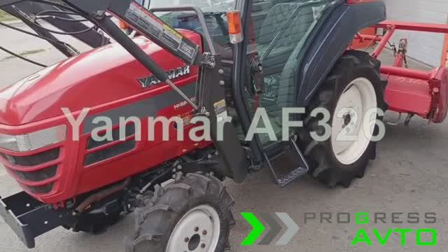 Подробный видеообзор японского минитрактора Yanmar AF326 с куном в г. Иркутск смотреть онлайн