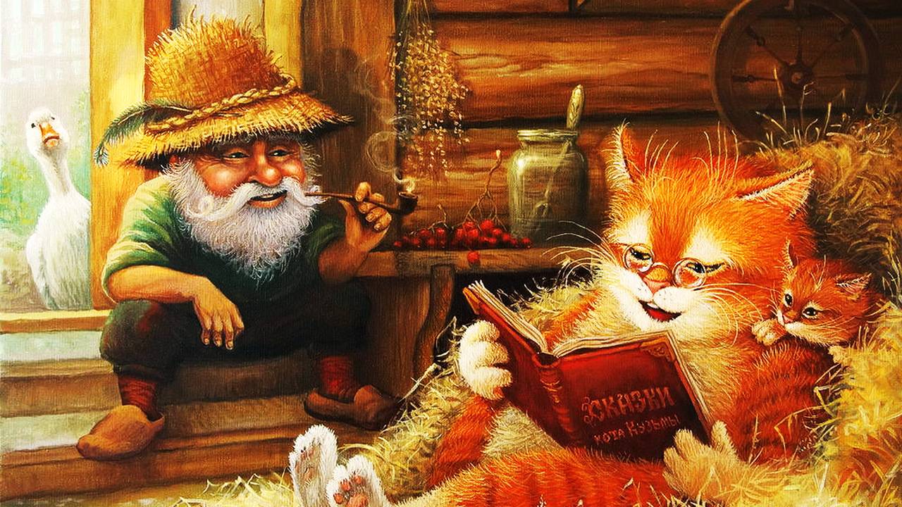 Кошачьи сказки художника Александра Маскаева смотреть онлайн